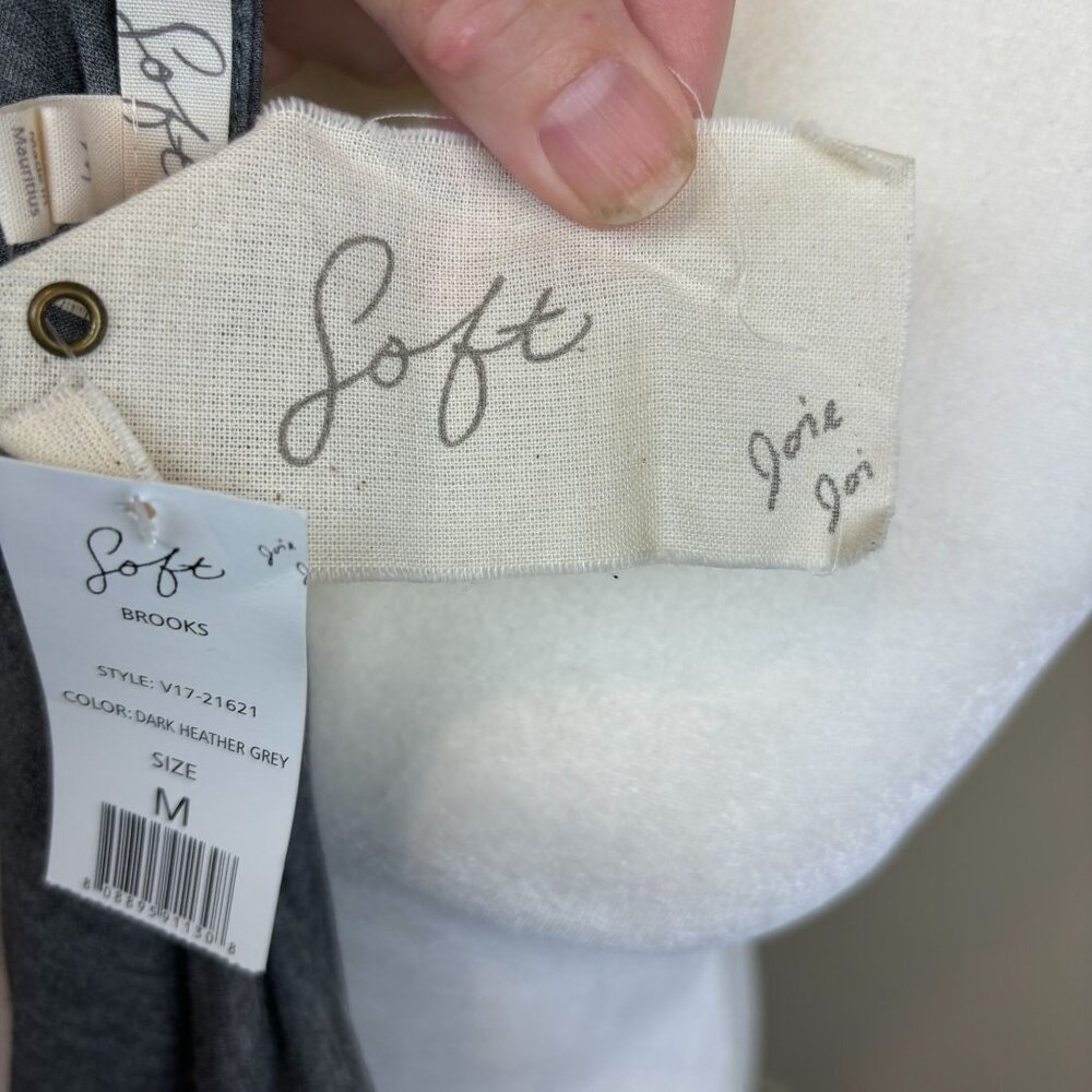 Joie Soft Brooks blouse, size Medium, semisheer, ruched, summer, party, dressy - Picture 7 of 8